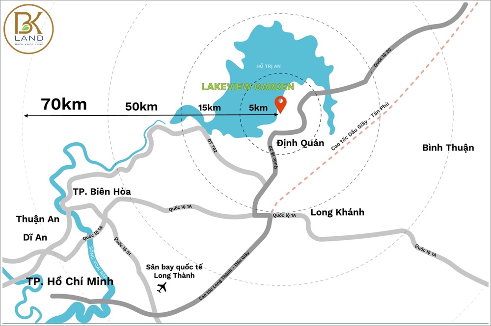 Vị trí chiến lược Lake View Garden