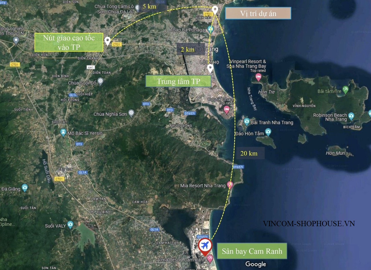 Vị trí The LandMark Nha Trang