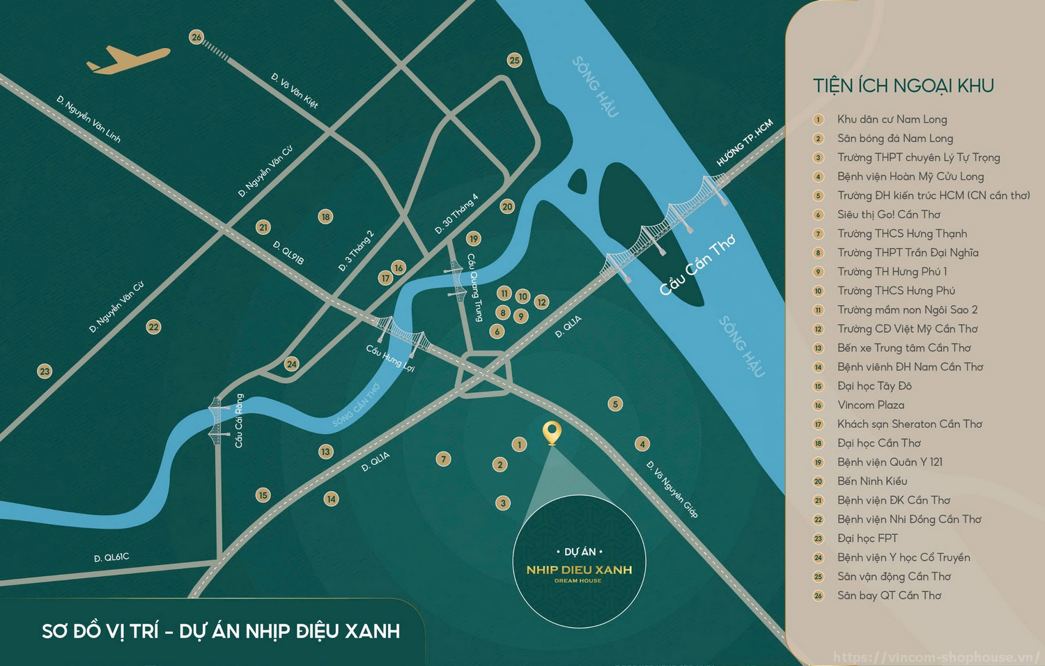 Tiện Ích Ngoại Khu Green Melody Cần Thơ