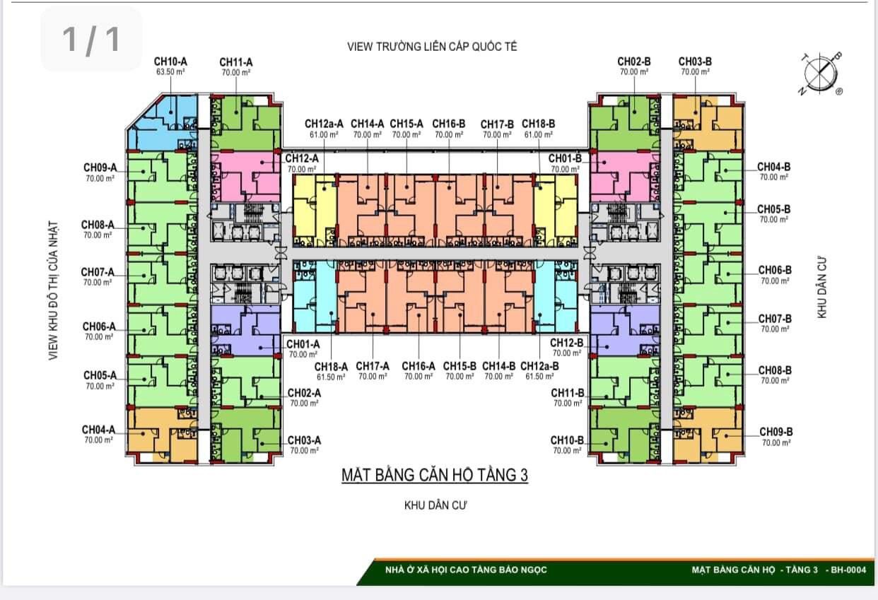 Mặt Bằng Nhà Ở Xã Hội IEC Bảo Ngọc Long Biên
