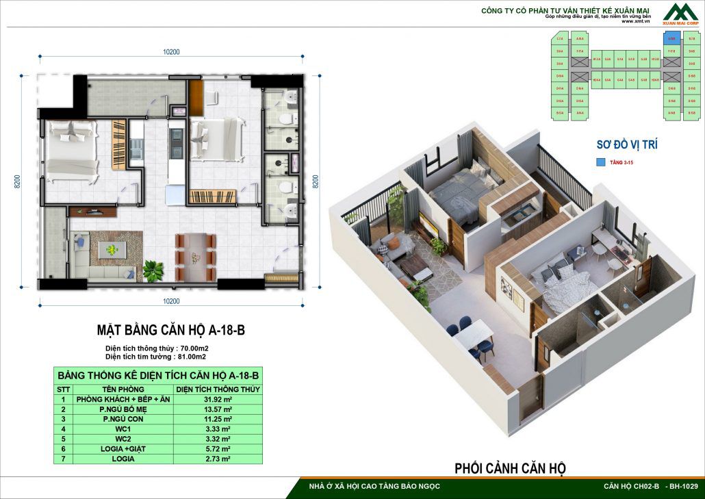Thiết Kế Chi Tiết Nhà Ở Xã Hội IEC Bảo Ngọc Long Biên
