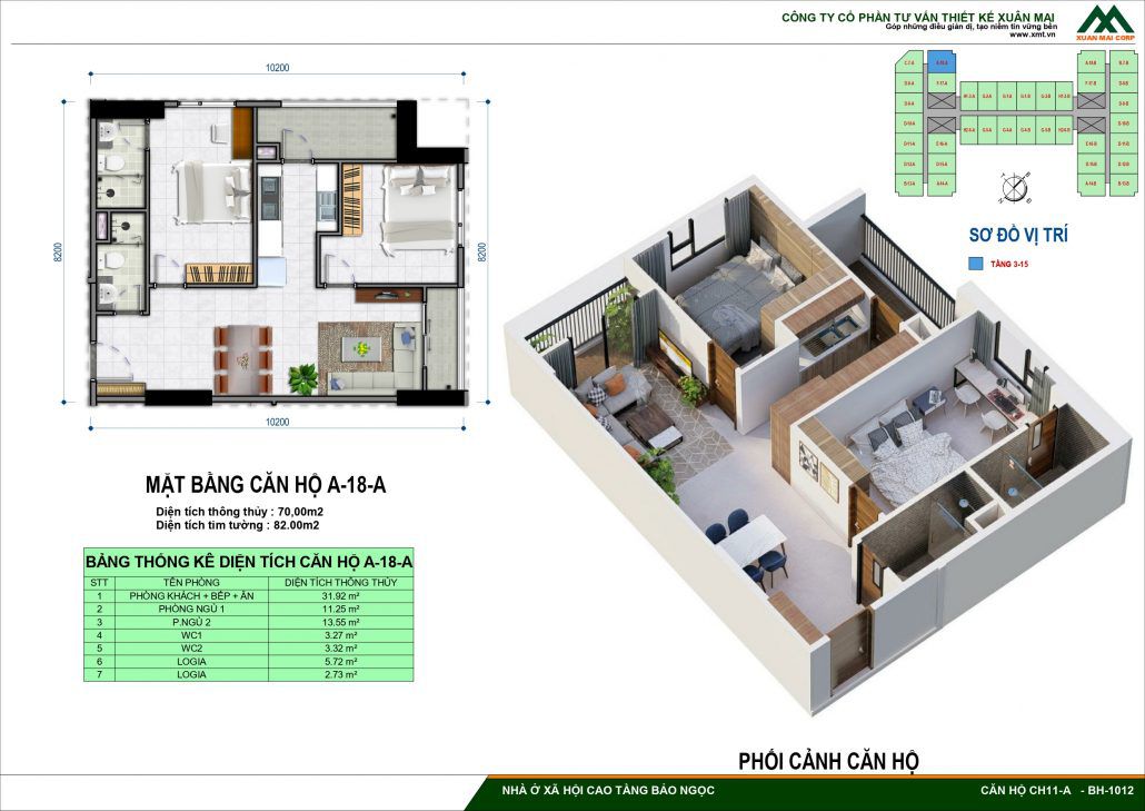 Thiết Kế Chi Tiết Nhà Ở Xã Hội IEC Bảo Ngọc Long Biên