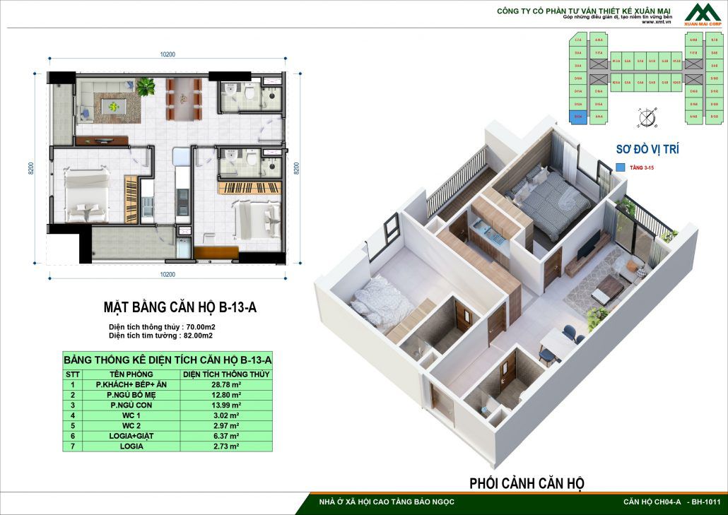 Thiết Kế Chi Tiết Nhà Ở Xã Hội IEC Bảo Ngọc Long Biên