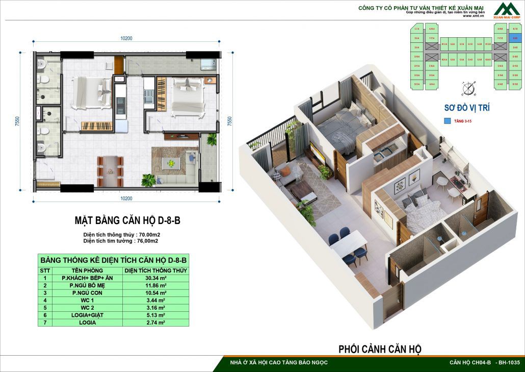 Thiết Kế Chi Tiết Nhà Ở Xã Hội IEC Bảo Ngọc Long Biên