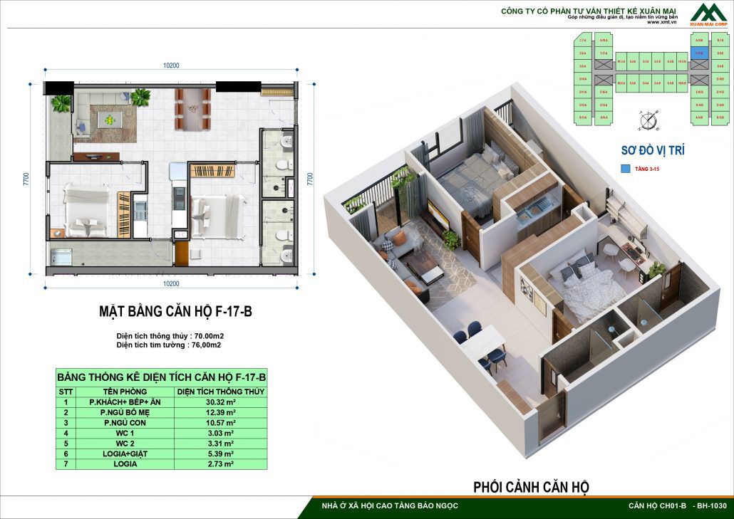 Thiết Kế Chi Tiết Nhà Ở Xã Hội IEC Bảo Ngọc Long Biên
