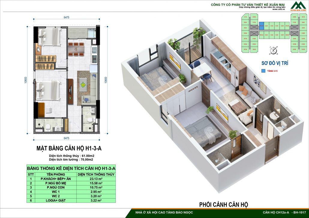 Thiết Kế Chi Tiết Nhà Ở Xã Hội IEC Bảo Ngọc Long Biên