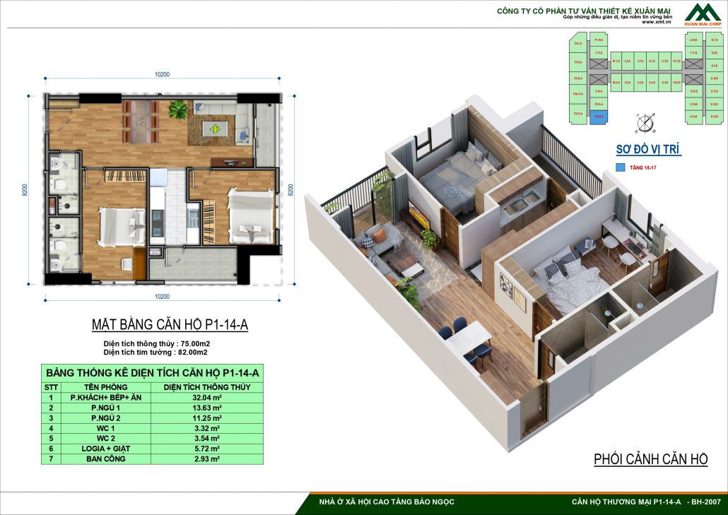 Thiết Kế Chi Tiết Nhà Ở Xã Hội IEC Bảo Ngọc Long Biên