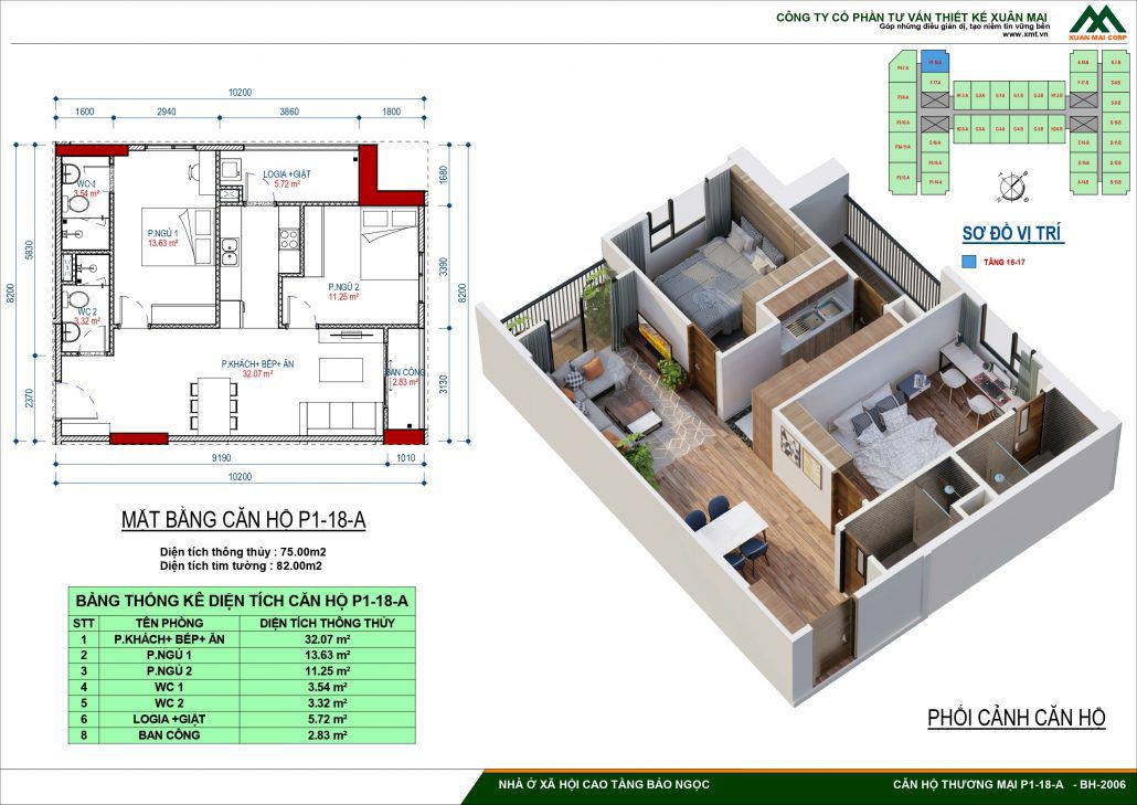 Thiết Kế Chi Tiết Nhà Ở Xã Hội IEC Bảo Ngọc Long Biên