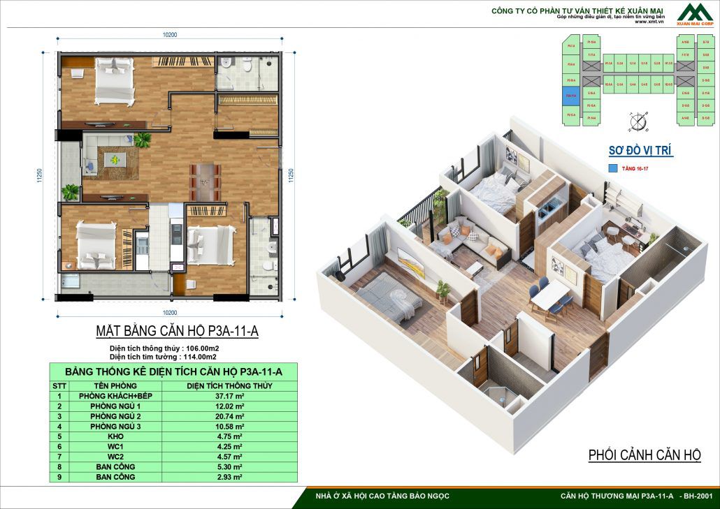Thiết Kế Chi Tiết Nhà Ở Xã Hội IEC Bảo Ngọc Long Biên