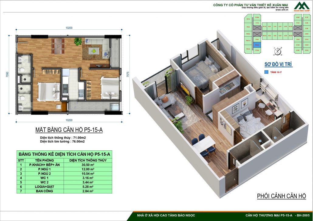 Thiết Kế Chi Tiết Nhà Ở Xã Hội IEC Bảo Ngọc Long Biên
