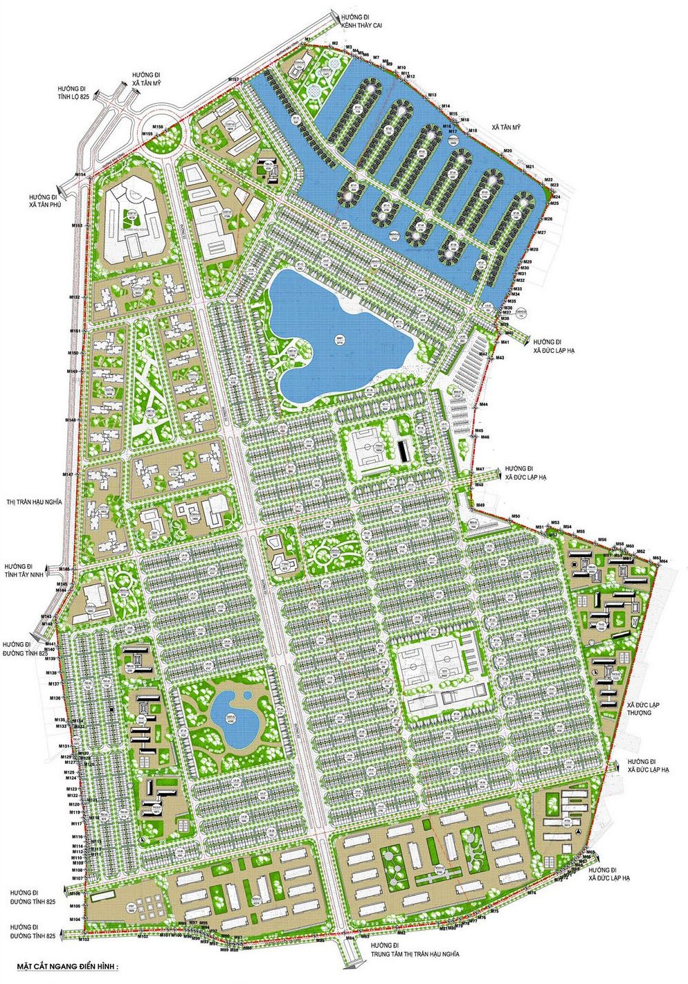 Mặt bằng phân lô của Vinhomes Urban Lake