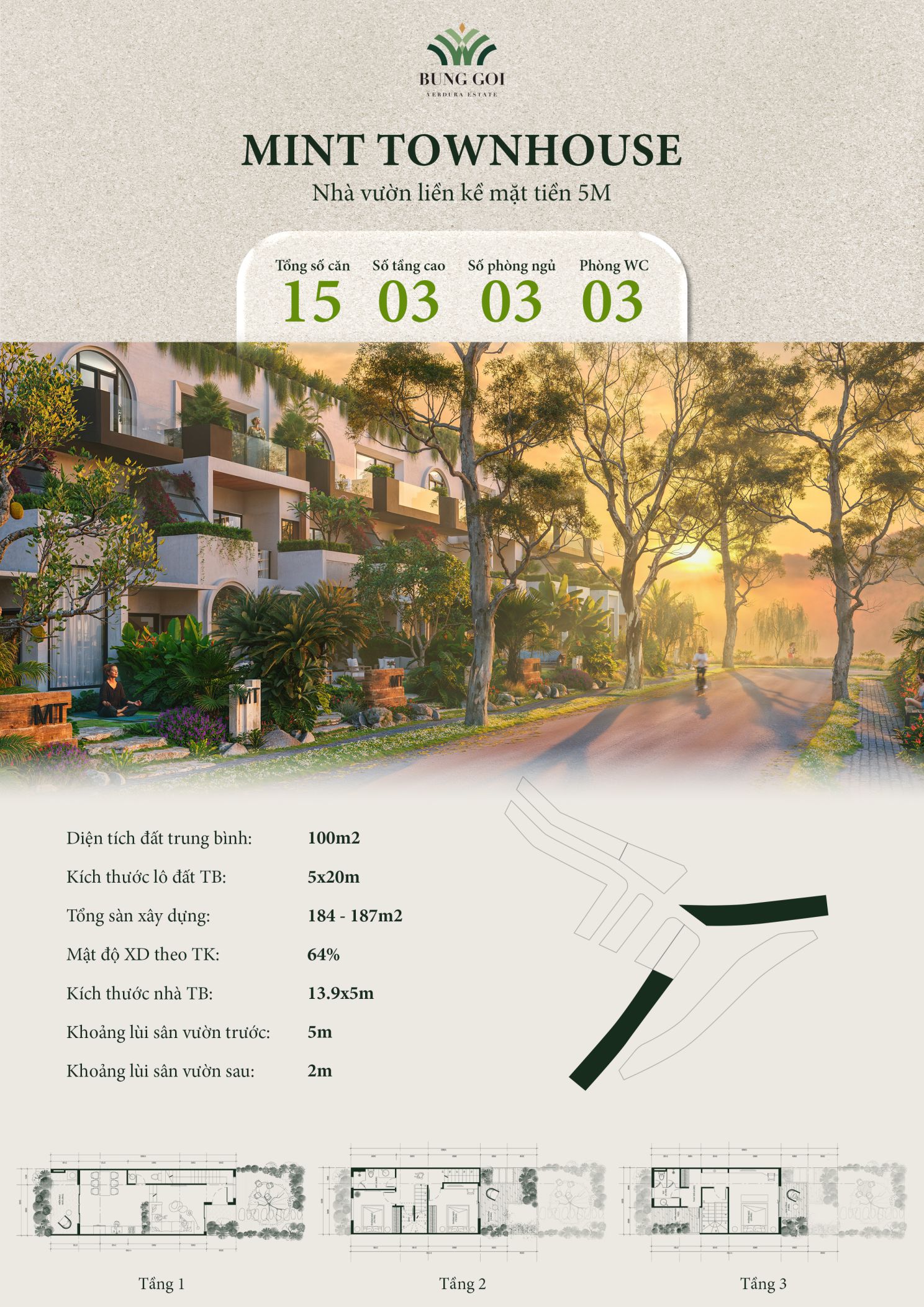 Bảng Giá Bán Mint Townhouse Búng Gội Verdura Estate Phú Quốc
