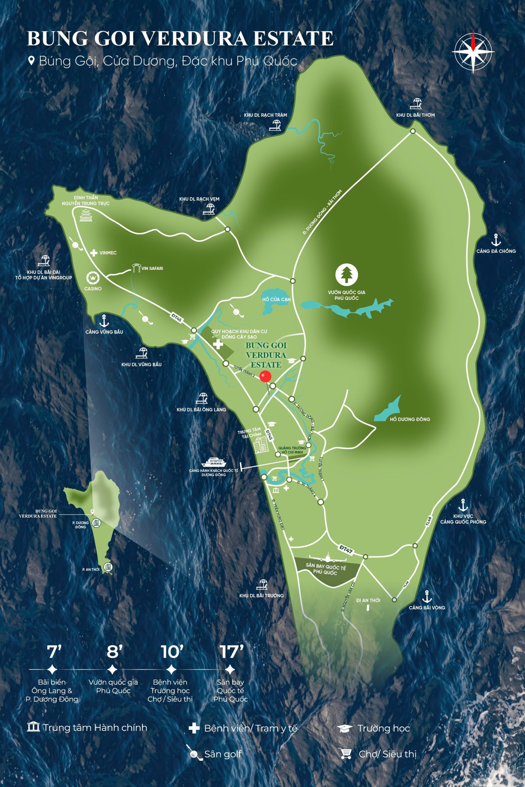 Vị trí Búng Gội Verdura Estate