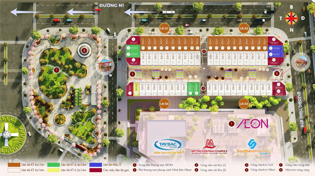 Mặt Bằng Mỹ Tho Central Complex