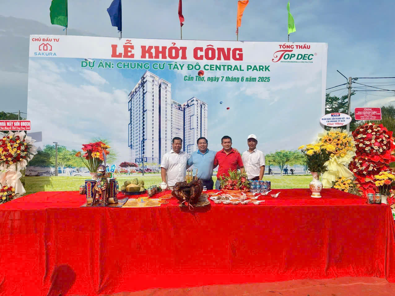 Tiến Độ Xây Dựng Tây Đô Central Lake