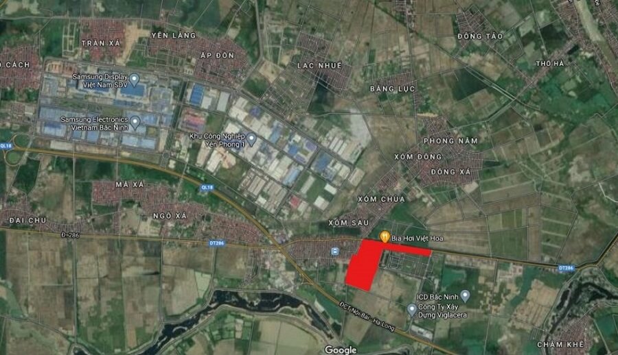 Vị Trí Vlasta Đông Yên Bắc Ninh