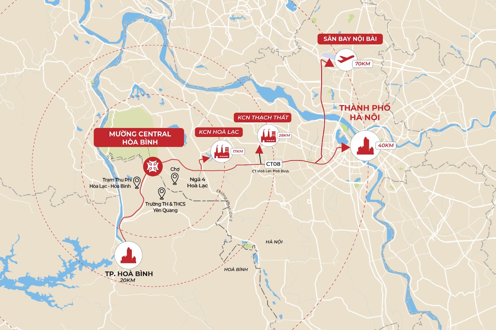 Vị Trí Mường Central Hòa Bình